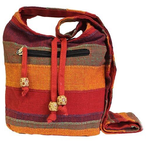 NSBag-05 - Nepal Sling Bag - Sunset Reds - Sold in 4x unit/s per outer