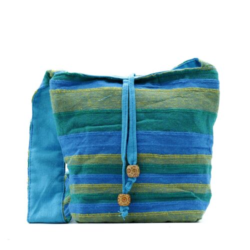 NSBag-07 - Nepal Sling Bag - Spring Meadows Green & Blue - Sold in 1x unit/s per outer
