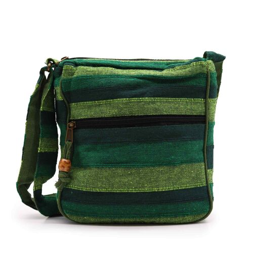 NSBag-11 - Lrg Nepal Sling Bag (Adjustable Strap) - Forest Green - Sold in 1x unit/s per outer