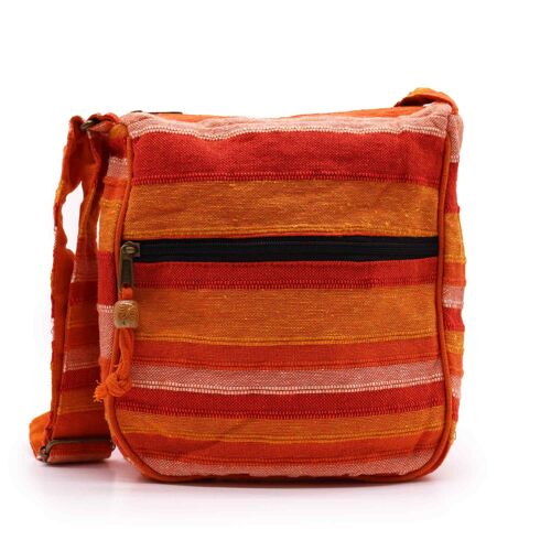 NSBag-14 - Lrg Nepal Sling Bag  (Adjustable Strap) -  Sunrise Orange - Sold in 1x unit/s per outer