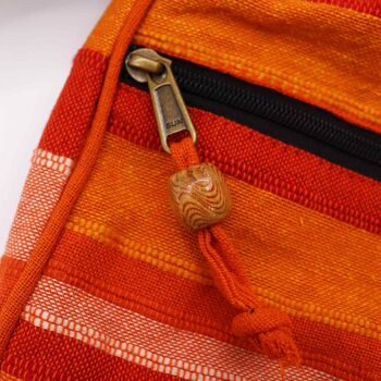 NSBag-14 - Lrg Nepal Sling Bag (Sangle réglable) - Sunrise Orange - Vendu en 1x unité/s par extérieur 2