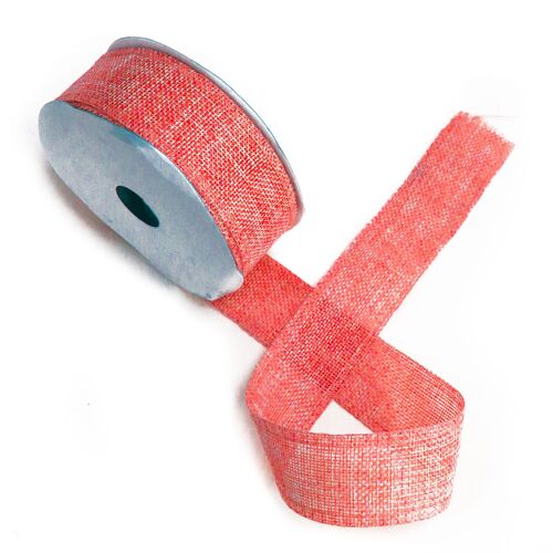 NTRib-12 - Natural Texture Ribbon 38mm x 20m - Red - Sold in 1x unit/s per outer