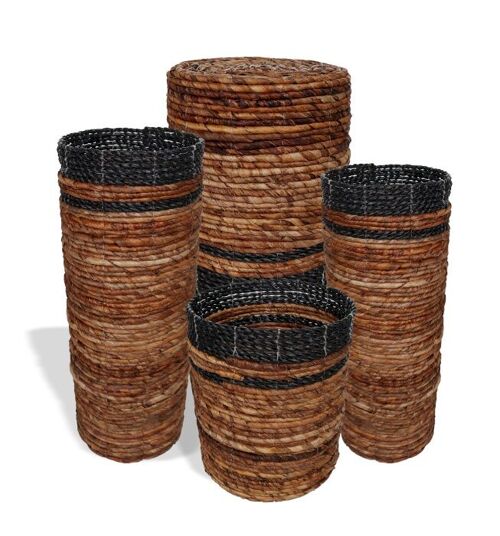 NVA-02 - Banana Leaf Set - 2 Vase & 2 Bins - Sold in 1x unit/s per outer