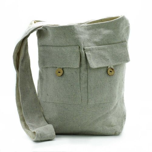 NTTP-06 - Natural Tones Two Pocket Bags - Stone - Large - Sold in 1x unit/s per outer