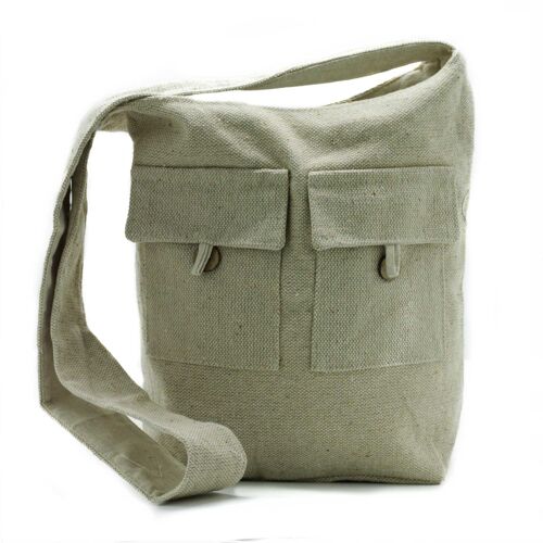 NTTP-05 - Natural Tones Two Pocket Bags - Natural - Large - Sold in 1x unit/s per outer
