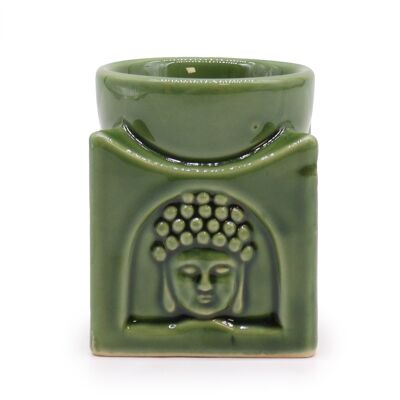 OBBB-10 - Quadratischer Buddha-Brenner - Dunkle Jade - Verkauft in 1x Einheit/en pro Außenseite