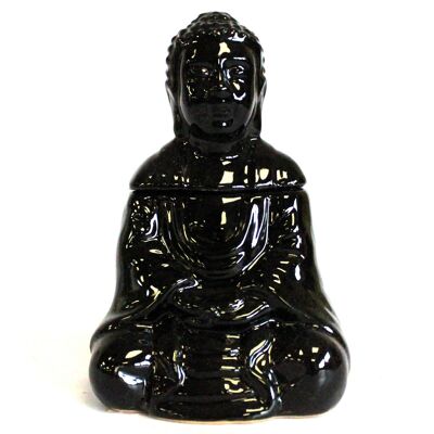 OBBB-06 - Bruciatore a olio del Buddha seduto - Nero - Venduto in 1x unità/i per esterno