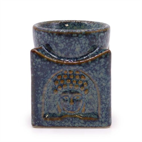 OBBB-11 - Square Buddha Burner - Dusty Blue - Sold in 1x unit/s per outer