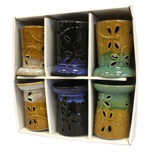 OBCS-03 - Classic Rustic Oil Burner - Dragonfly (assorted) - Sold in 6x unit/s per outer
