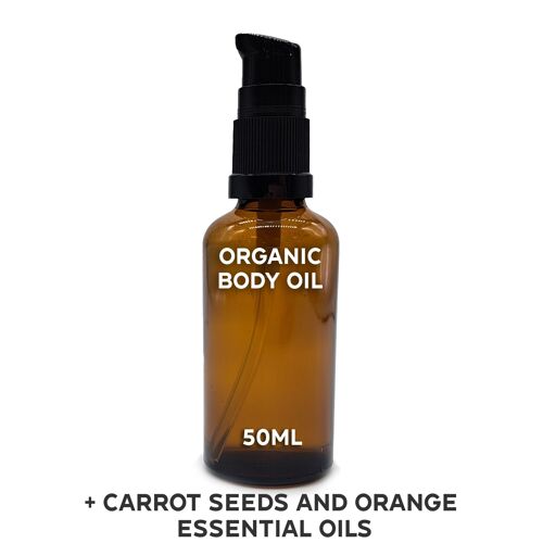 OBOUL-06 - Organic Body Oil 50ml - Carrot & Orange - White Label - Sold in 10x unit/s per outer