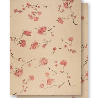 Gift sheet cherry blossoms 100x70 cm