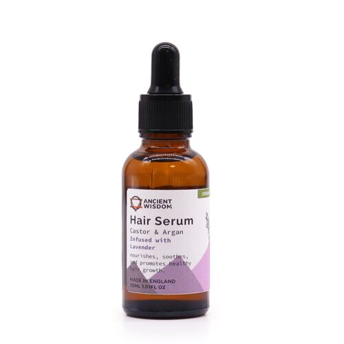 OHS-06 - Organic Hair Serum 30ml - Lavender - Sold in 3x unit/s per outer