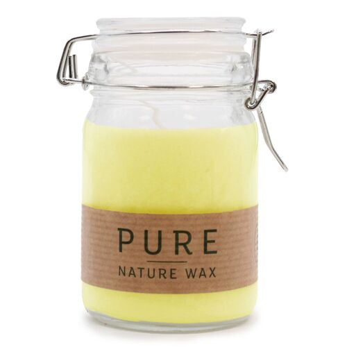 OliveC-08 - Pure Olive Wax Jar Candle 120x70 - Yellow - Sold in 6x unit/s per outer