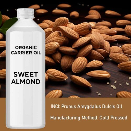 OrgBOz-01 - Organic Sweet Almond Oil 1 Litre - Sold in 1x unit/s per outer