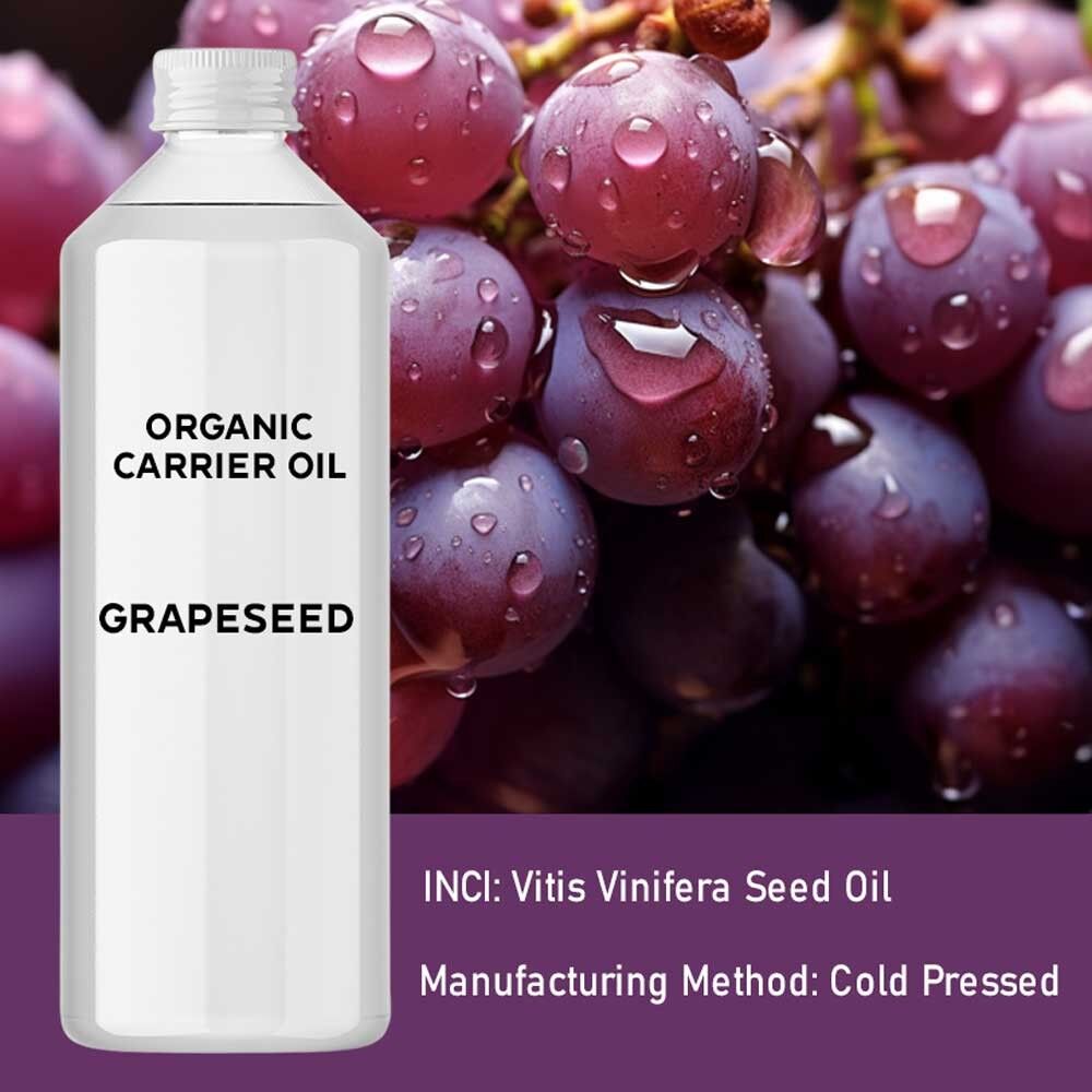 OrgBOz-02 - Organic Grapeseed Oil 1 Litre - Sold in 1x unit/s per outer