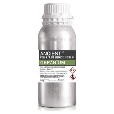 OrgEOB-10 - Aceite Esencial Orgánico de Geranio 0.5kg - Vendido en 1x unidad/s por exterior