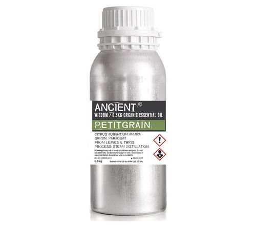 OrgEOB-18 - Petitgrain Organic Essential Oil  0.5kg - Sold in 1x unit/s per outer