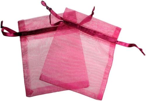 OrgM-13 - Med Organza Bags - Wine - Sold in 30x unit/s per outer