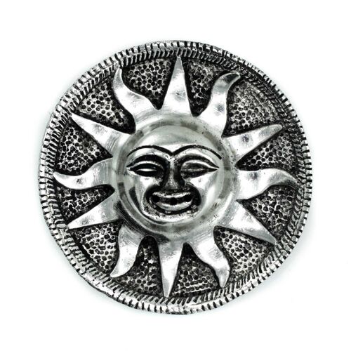 PAIH-03 - Polished Aluminium Sun Incense Holder 9cm - Sold in 6x unit/s per outer