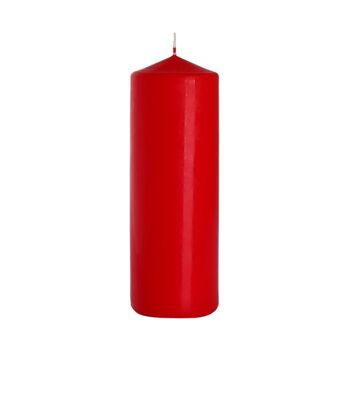 PC-18 - Bougie Pilier 80x250mm - Rouge - Vendu en 6x unité/s par extérieur 1