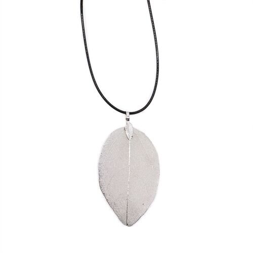 POT-09A - Necklace - Bravery Leaf - Silver - Sold in 1x unit/s per outer