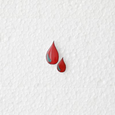 drop of blood pin