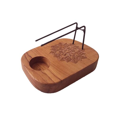 PSH-05 - Palo Santo Heater - Teak Wood - Mandala Design - Sold in 1x unit/s per outer
