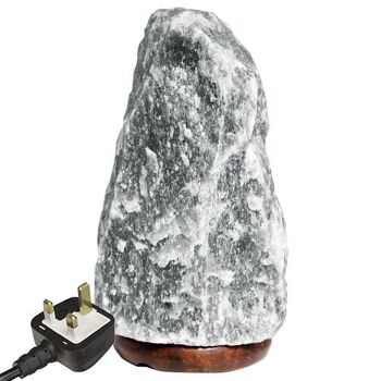 QSalt-12GUK - Lampe au sel gris de l'Himalaya 2-3kg - Vendue en 1x unité/s par extérieur 1