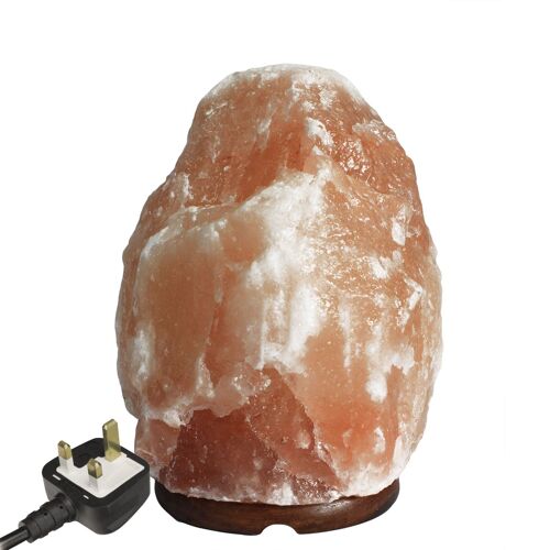 QSalt-13UK - Quality Natural Salt Lamp - & Base apx 3-5kg - Sold in 1x unit/s per outer