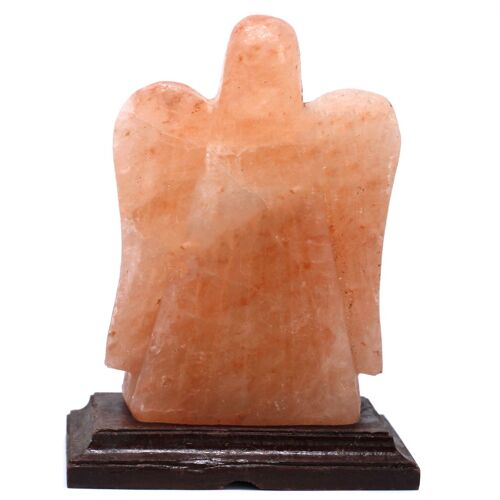 QSalt-204 - Crafted Salt Lamp - Angel 15x10x21 cm - Sold in 1x unit/s per outer