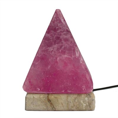 QSalt-49 - USB-Pyramidensalzlampe - 9 cm (mehrfarbiges Licht) - Verkauft in 1x Einheit/en pro Umkarton