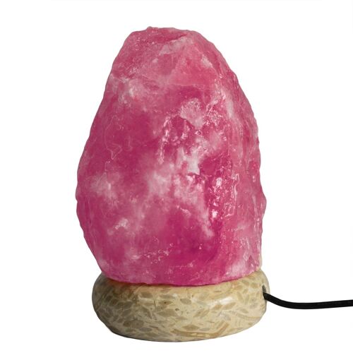 QSalt-47 - Quality USB Natural Salt Lamp - 11.5 cm (multicolored light) - Sold in 1x unit/s per outer