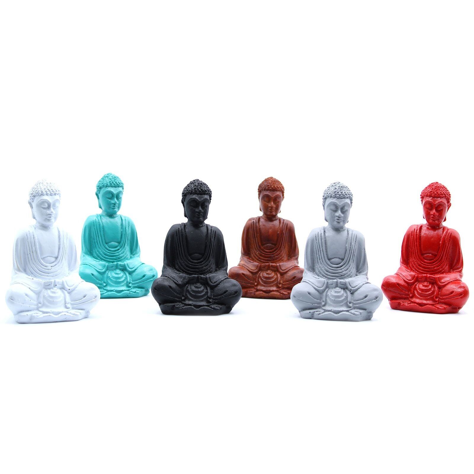 RBud-03 - Matt Mini Buddha (colori assortiti) - Venduto in unità 6x per esterno