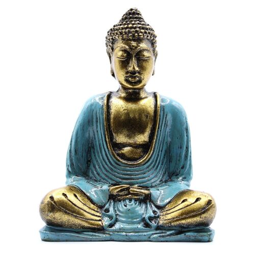 RBud-06 - Teal & Gold Buddha - Medium - Sold in 1x unit/s per outer