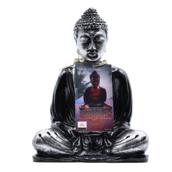 RBud-07 - Bouddha noir et gris - Moyen - Vendu en 1x unité/s par extérieur 2