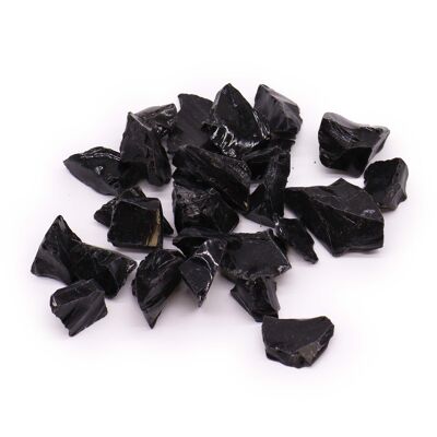 RCry-05 - Rohkristalle aus schwarzem Achat, 500 g - Verkauft in 1 x Einheit/en pro Umkarton