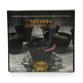 Rcup-03 - Boîte de 12 Gobelets en Résine - Myrrhe - Vendu en 1x unité/s par extérieur 2