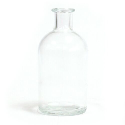 RDBot-07 - 250 ml Round Antique Reed Diffuser Bottle - Clear (caps sold separately) - Sold in 6x unit/s per outer