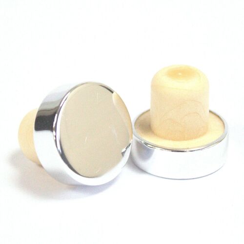 RDBot-18s - Cap for RDBot-08/09/10 2.2cm - Silver Top - Sold in 6x unit/s per outer
