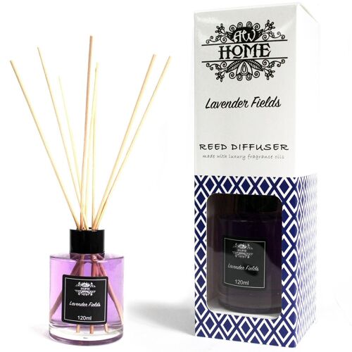 RDHF-09 - 120ml Reed Diffuser - Lavender Fields - Sold in 1x unit/s per outer