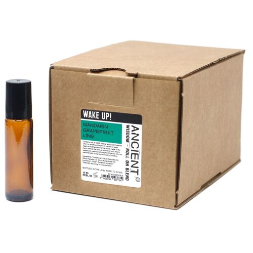 ReblUL-06 - 30x Roll On Essential Oil Blend - Wake up - UNLABELLED - Sold in 1x unit/s per outer