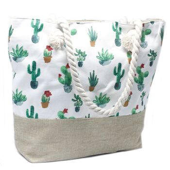 RHSB-18 - Sac à poignée en corde - Mini Cactus - Vendu en 1x unité/s par extérieur 3