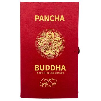 RIH-06 - Ensemble de supports d'encens en corde et plaqué argent - Pancha Buddha - Vendu en 1x unité/s par extérieur 3