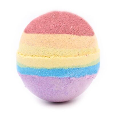 RJBB-01 - Bombe da bagno arcobaleno - Insalata di frutta - Venduto in unità 16x per esterno