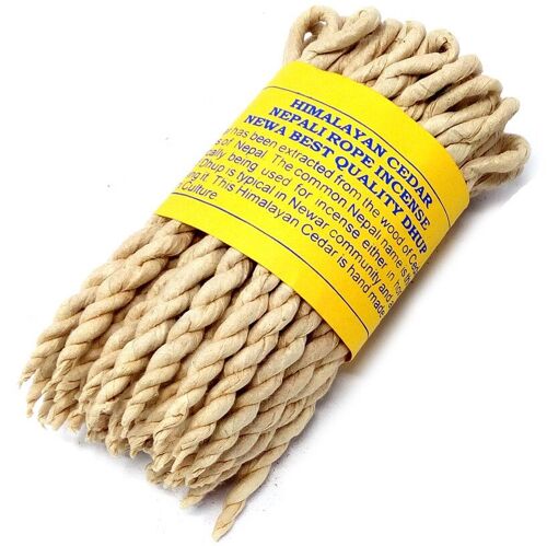 RopeI-01 - Pure Herbs Cedar Rope Incense - Sold in 6x unit/s per outer