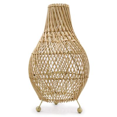 RTL-01 - Lampada da tavolo in rattan - Naturale - Venduto in 1x unità per esterno