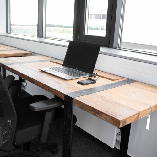 RWOF-03 - Reclaimed Wood Metal Legs - Office Desk 160x60x75 cm - Sold in 1x unit/s per outer