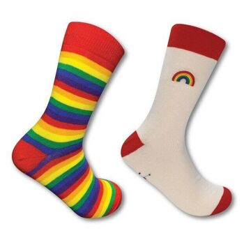 Ensemble-cadeau de chaussettes unisexe Pride 3