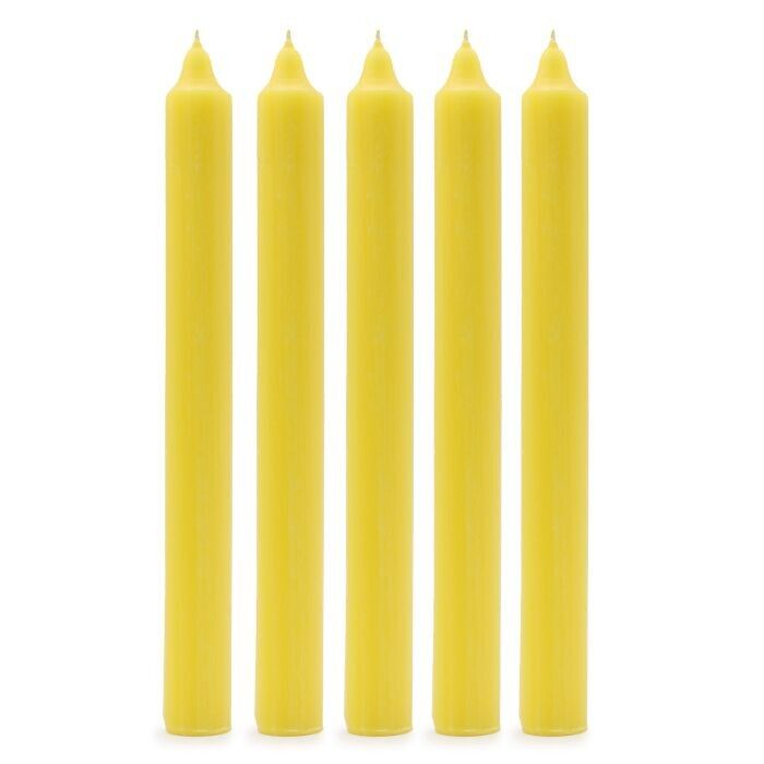 SCDC-03 - Candele da cena in tinta unita sfuse - Limone rustico - Venduto in 100 unità/s per esterno