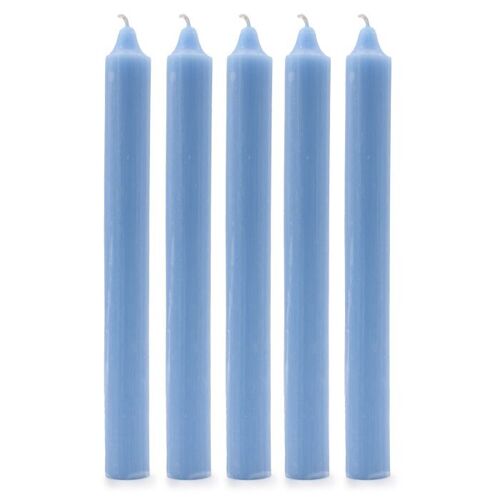 SCDC-05 - Bulk Solid Colour Dinner Candles - Rustic Sea Blue - Sold in 100x unit/s per outer